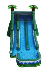 18ft Dual Lane Tropical Slide (200 lbs max weight capacity)