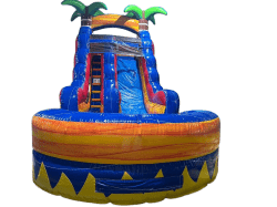 15ft Tropical Inferno Waterslide  (200 lbs max weight capacity)